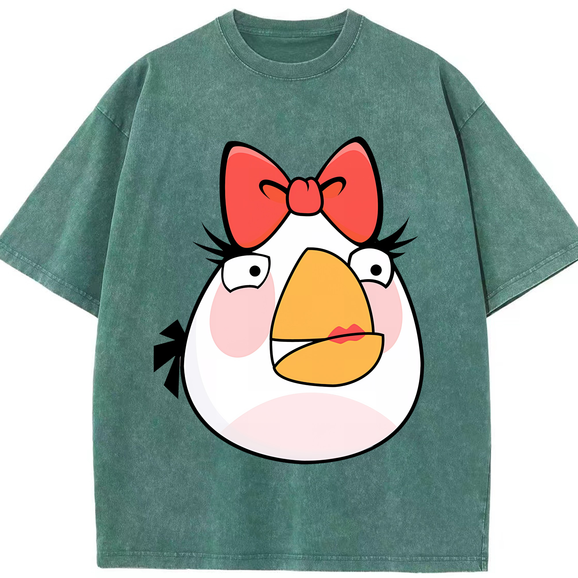 （画像用） Angry Birds アングリーバード 綿100% ヴィンテージ風 半袖Tシャツ（フロントプリント）